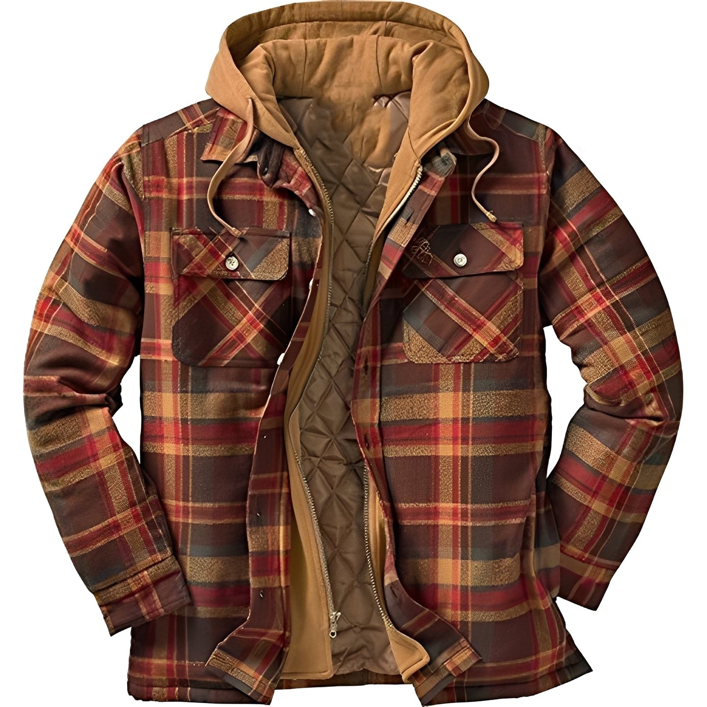 Berg-Feldt | Casual Flanelljacke mit Karomuster für Männer