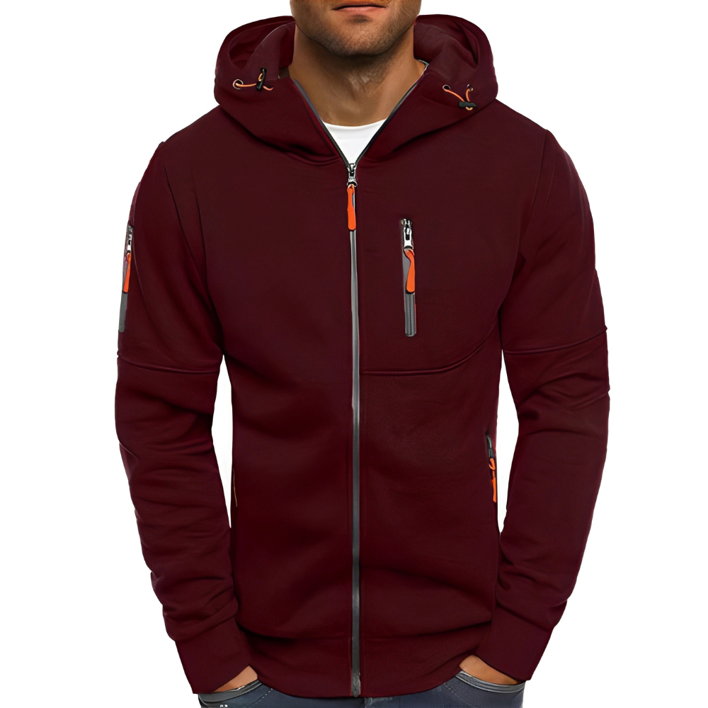 Berg-Feldt | Freizeit Zip-Up Jacke mit Kapuze für Herren