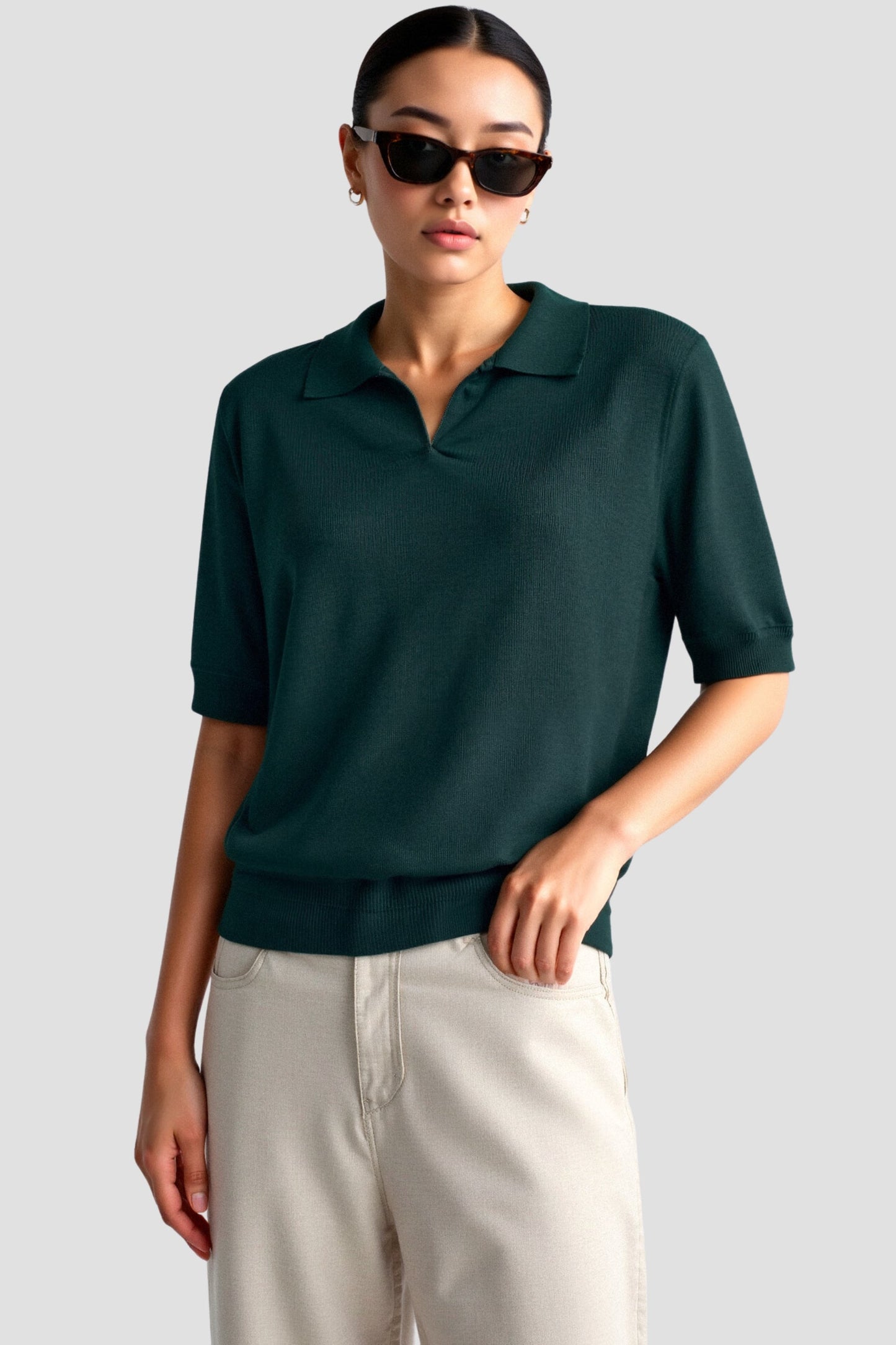 Berg-Feldt | Polo femme confortable à manches courtes