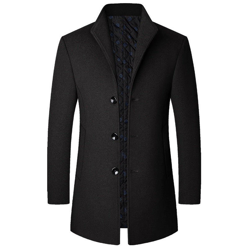 Berg-Feldt | Eleganter Langer Wollmantel für Herren
