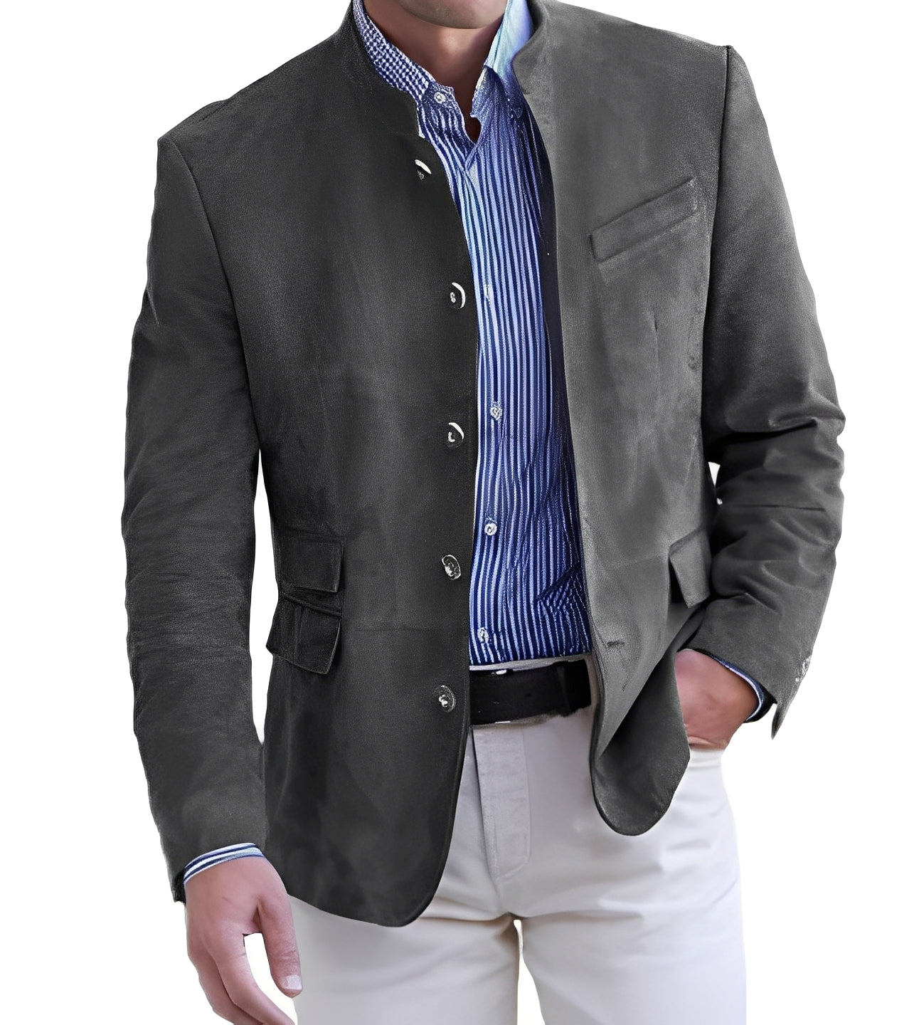 Berg-Feldt | Legere Button-Down Jacke für Männer
