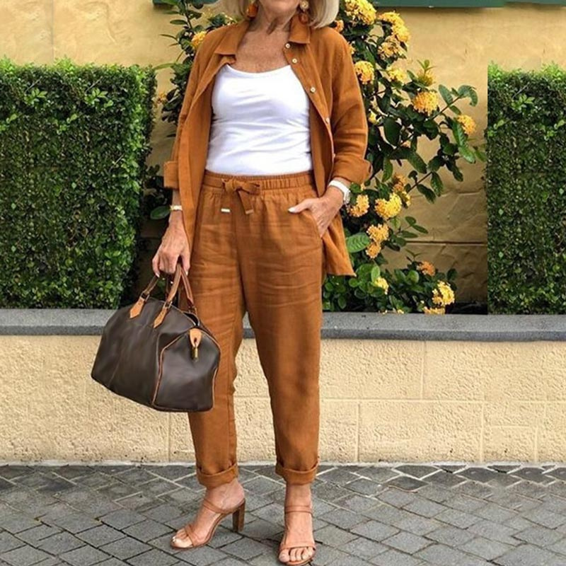 Berg-Feldt | Elegant Women's Blouse and Trousers Set