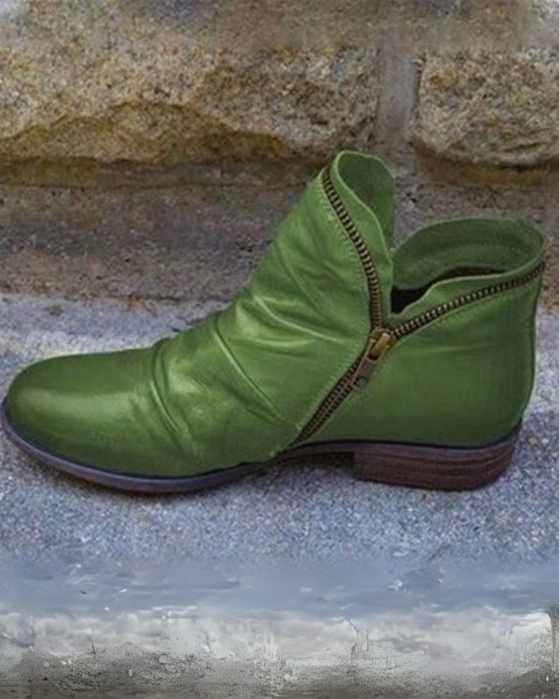 Berg-Feldt | Lederstiefel mit Reißverschluss
