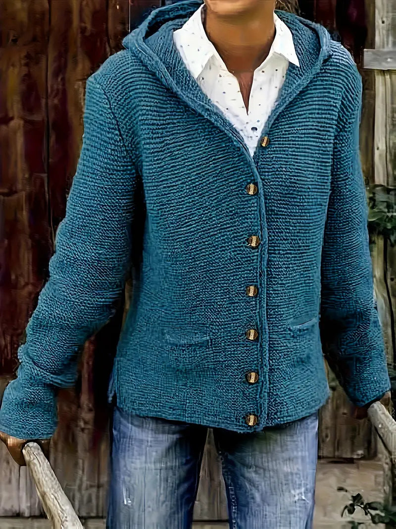Berg-Feldt | Modische Strickjacke mit Knopfleiste