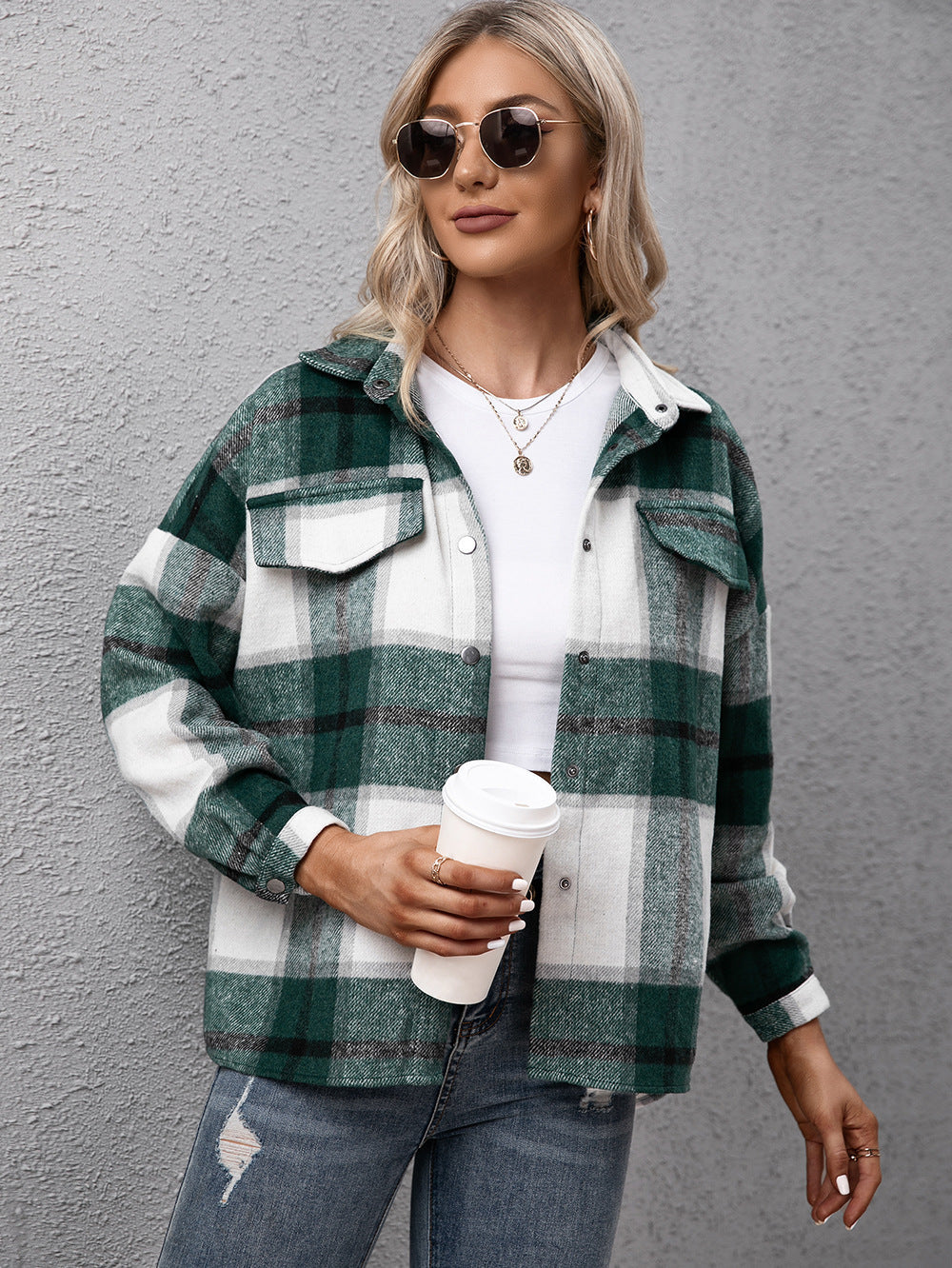 Berg-Feldt | Karierter Langarmhemdjacke