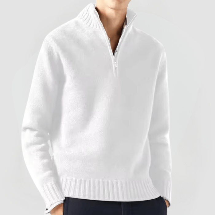 VENHUES Pull en maille zippé