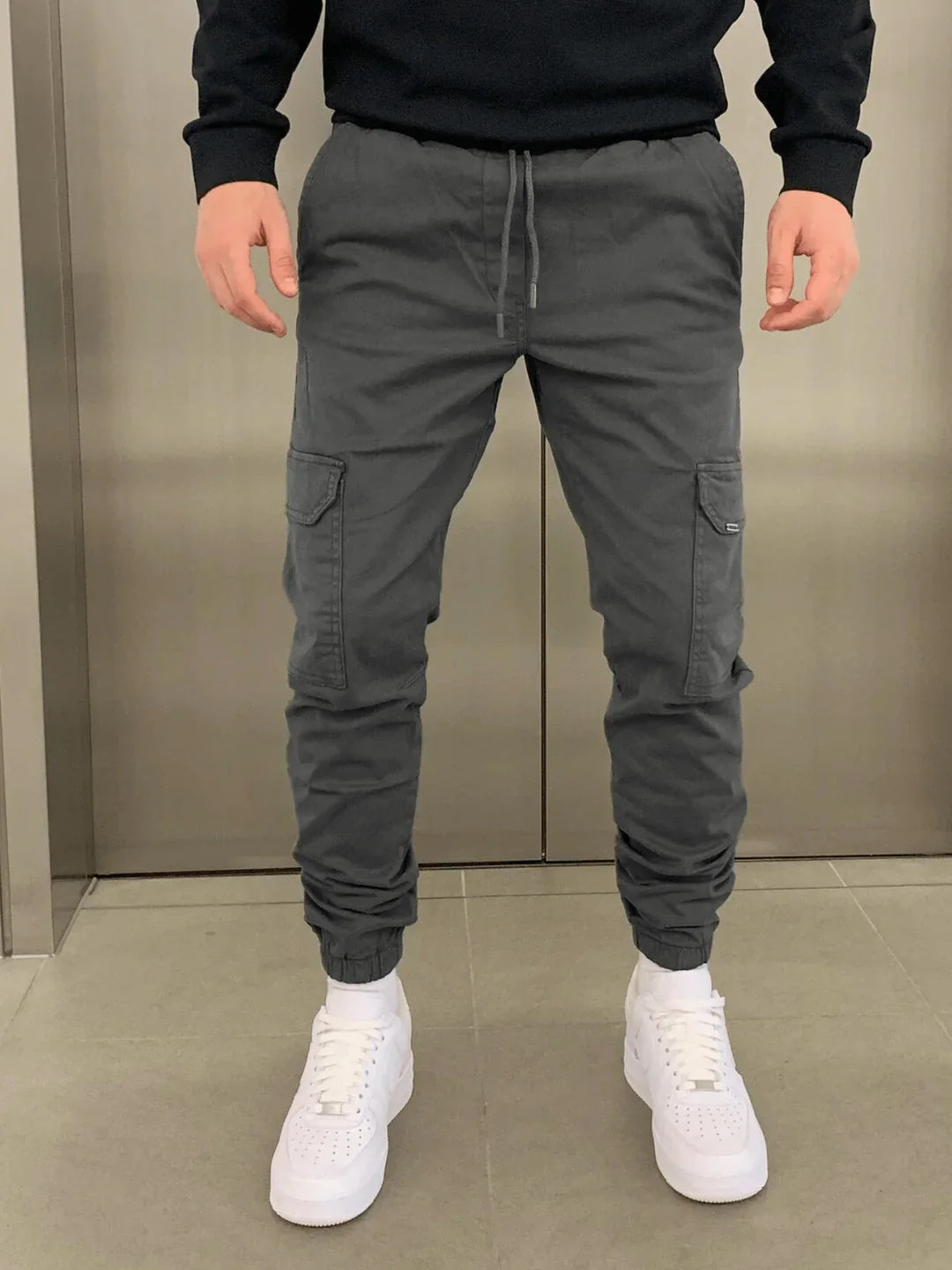 GERALD pantalon cargo : Coupe ajustée