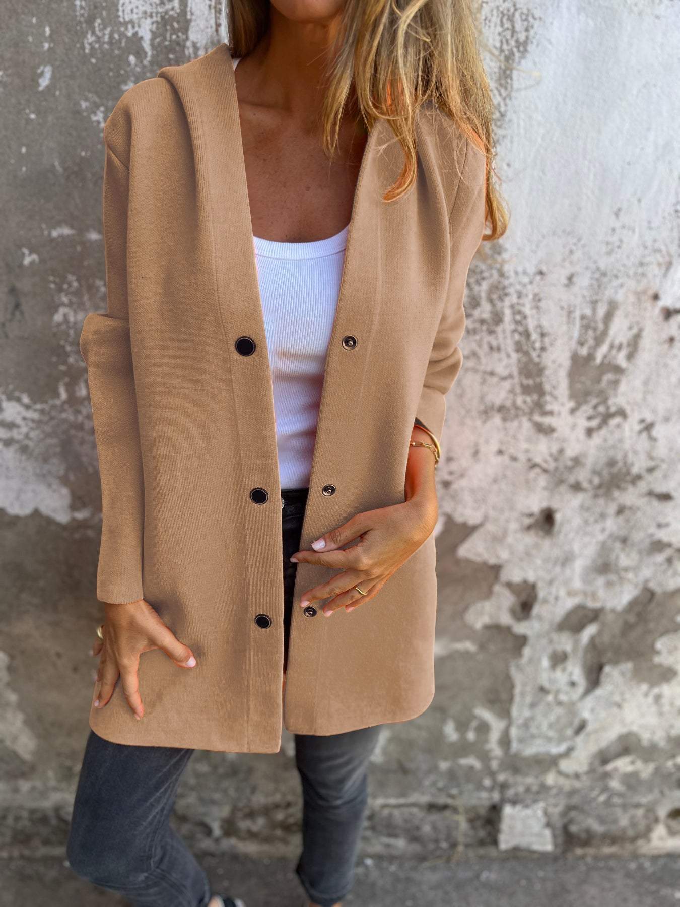Berg-Feldt | Kapuzen Cardigan mit Knöpfen Die Segoviana