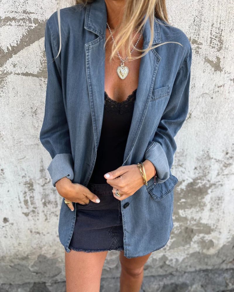 Berg-Feldt | Lässiger Denim Blazer