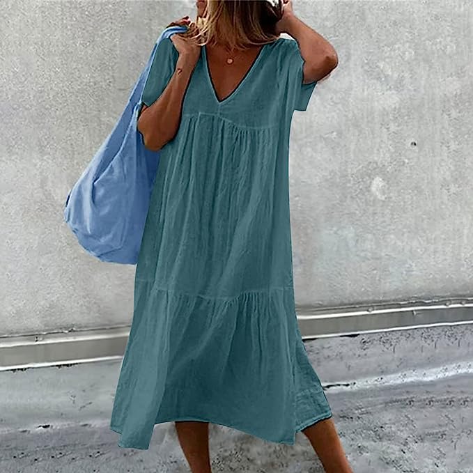 Hannah : Robe simple à volants