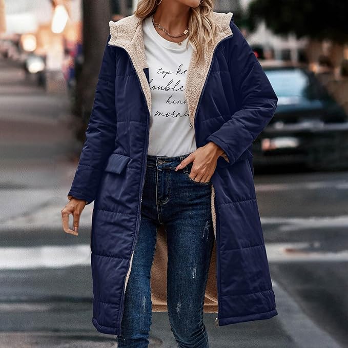 Berg-Feldt | Jack für Damen - halblanges Jacke mit Kapuze