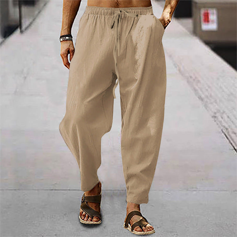 Pantalon de plage Kasimir en coton et lin pour homme