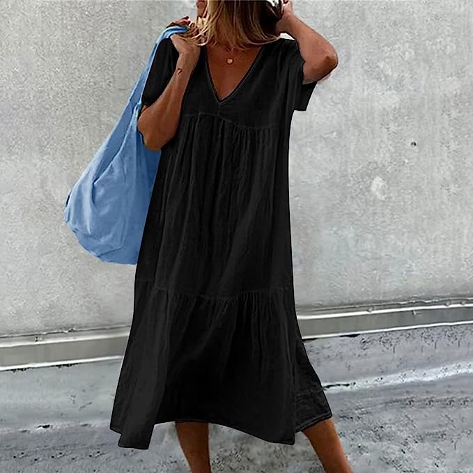 Hannah : Robe simple à volants