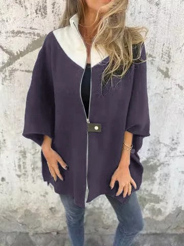 Berg-Feldt | Lässige Jacke mit hohem Kragen