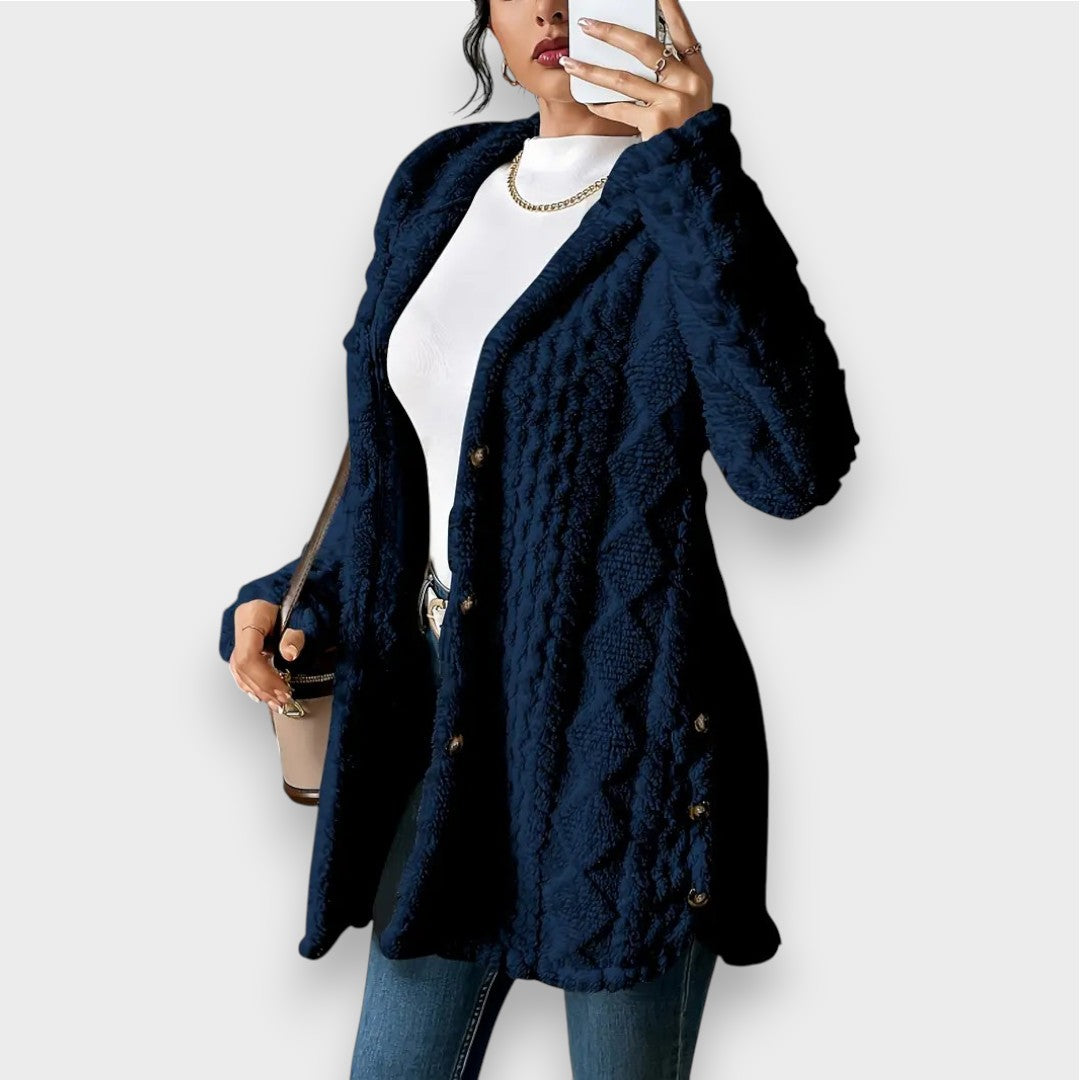 Berg-Feldt | Plüsch-Hoodie-Cardigan-Pullover