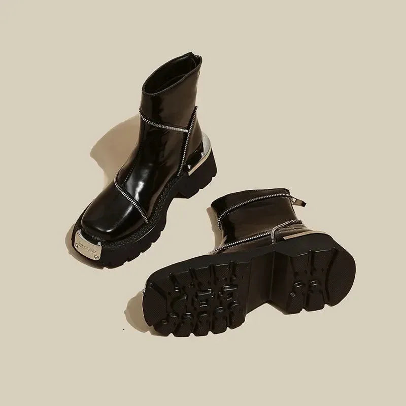 Berg-Feldt | Bottes d'hiver à semelle épaisse et fermeture éclair étanche