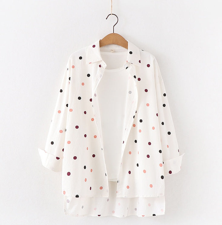 Polka Dot Bluse von Fudus