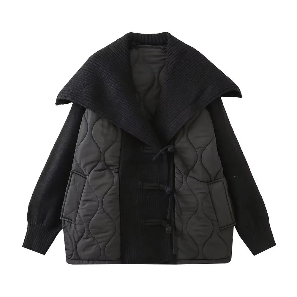 Berg-Feldt | Oversized Damenjacke mit Lässigem Marinekragen