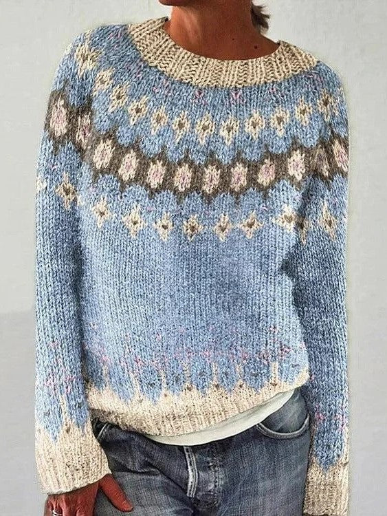 Devyn, pull à motif géométrique