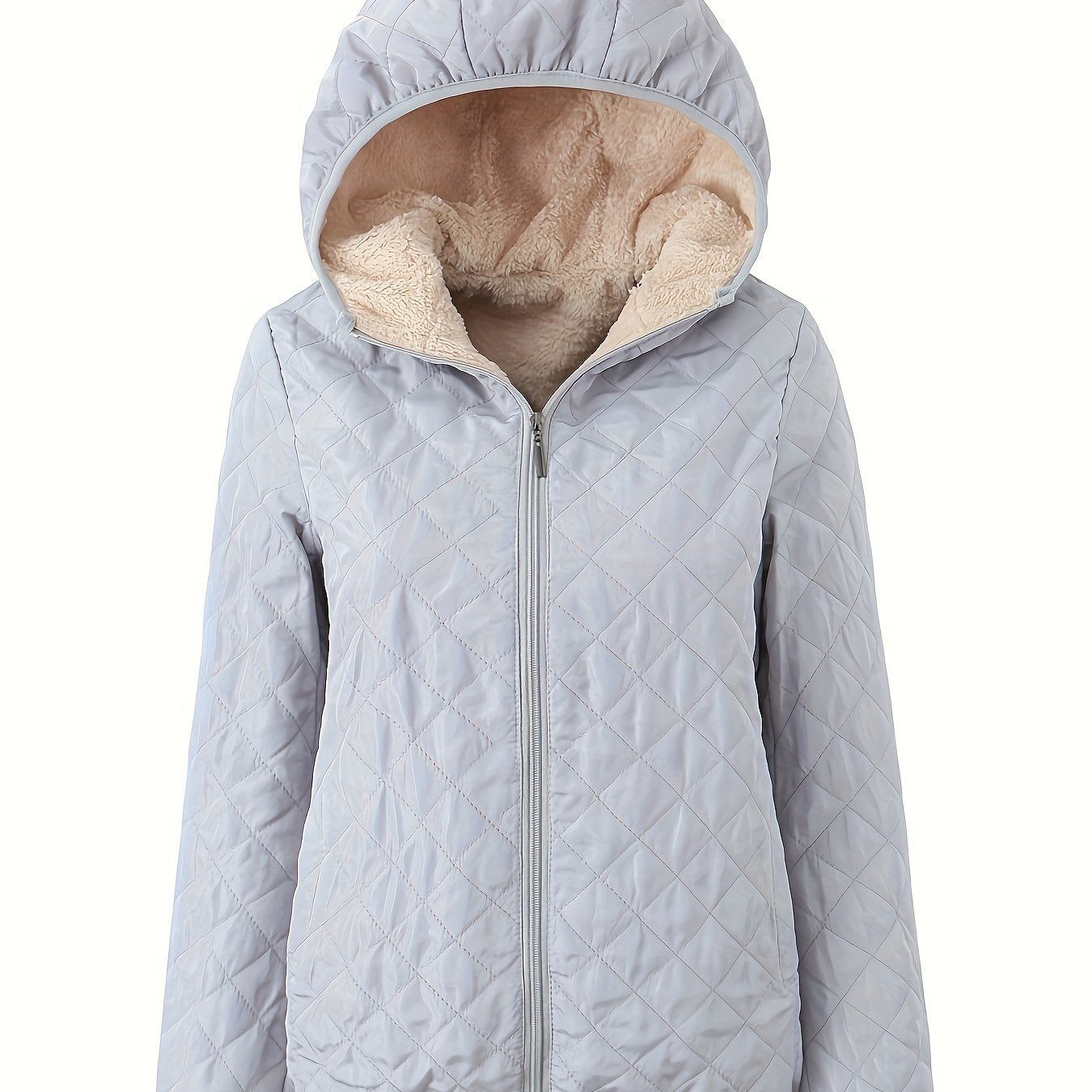 Berg-Feldt | Steppjacke mit Kapuze und Reißverschluss