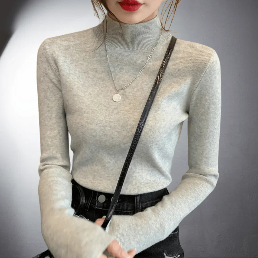 REGINA – Damen-Feinstrickpullover mit figurbetonter Passform