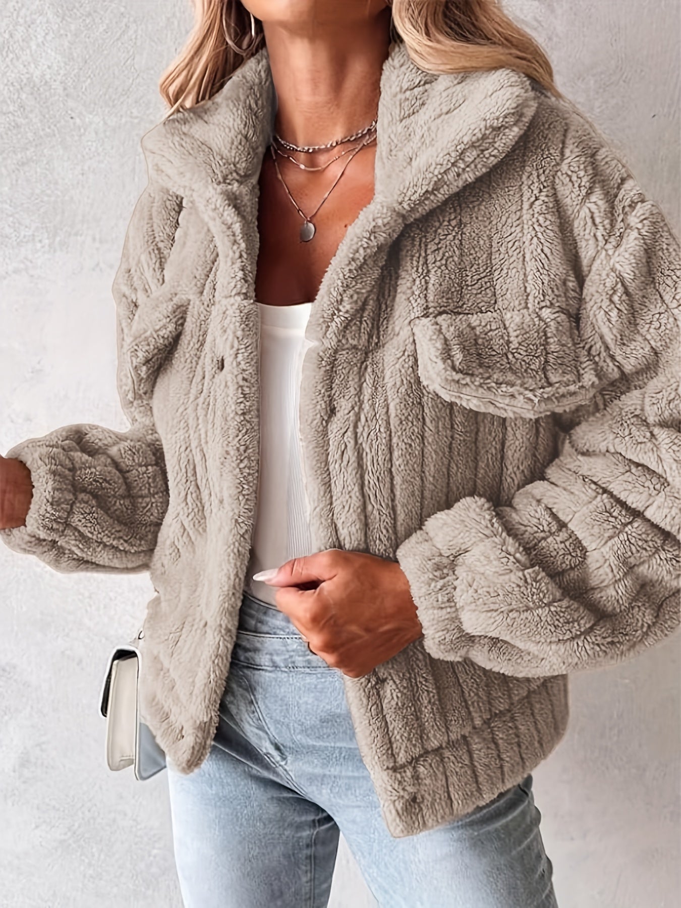 Berg-Feldt | Teddyjacke mit Taschen Weich und Gemütlich Perfekt für Kalte Tage