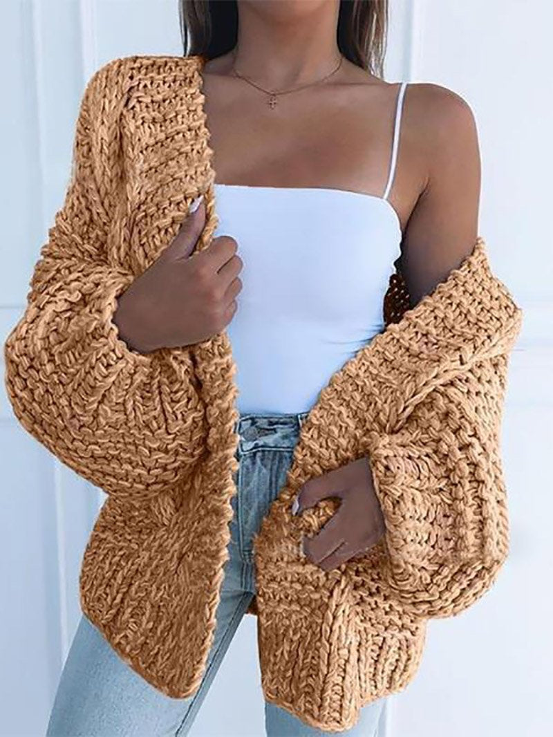 Berg-Feldt | Cardigan en maille épaisse Doux et chaud Confort tendance