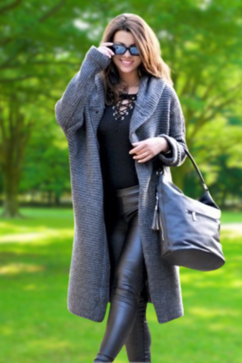 Berg-Feldt | Elegante Lange Strickjacke
