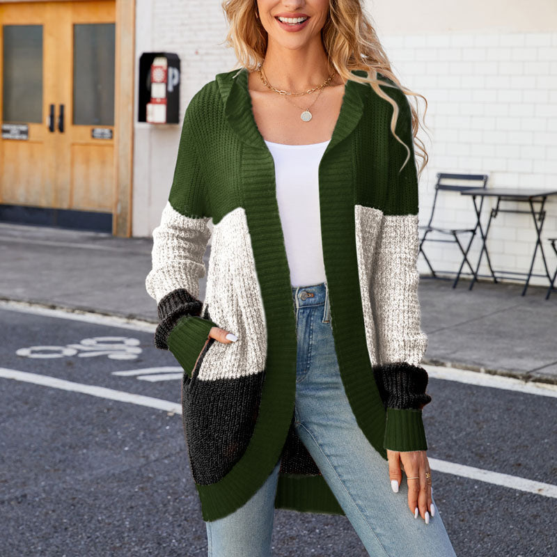 Berg-Feldt | Farbblock Strickjacke
