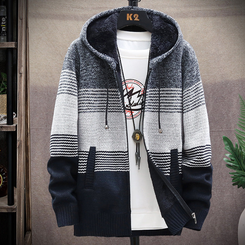Berg-Feldt | Lässige lange Jacke mit Kapuze für Männer