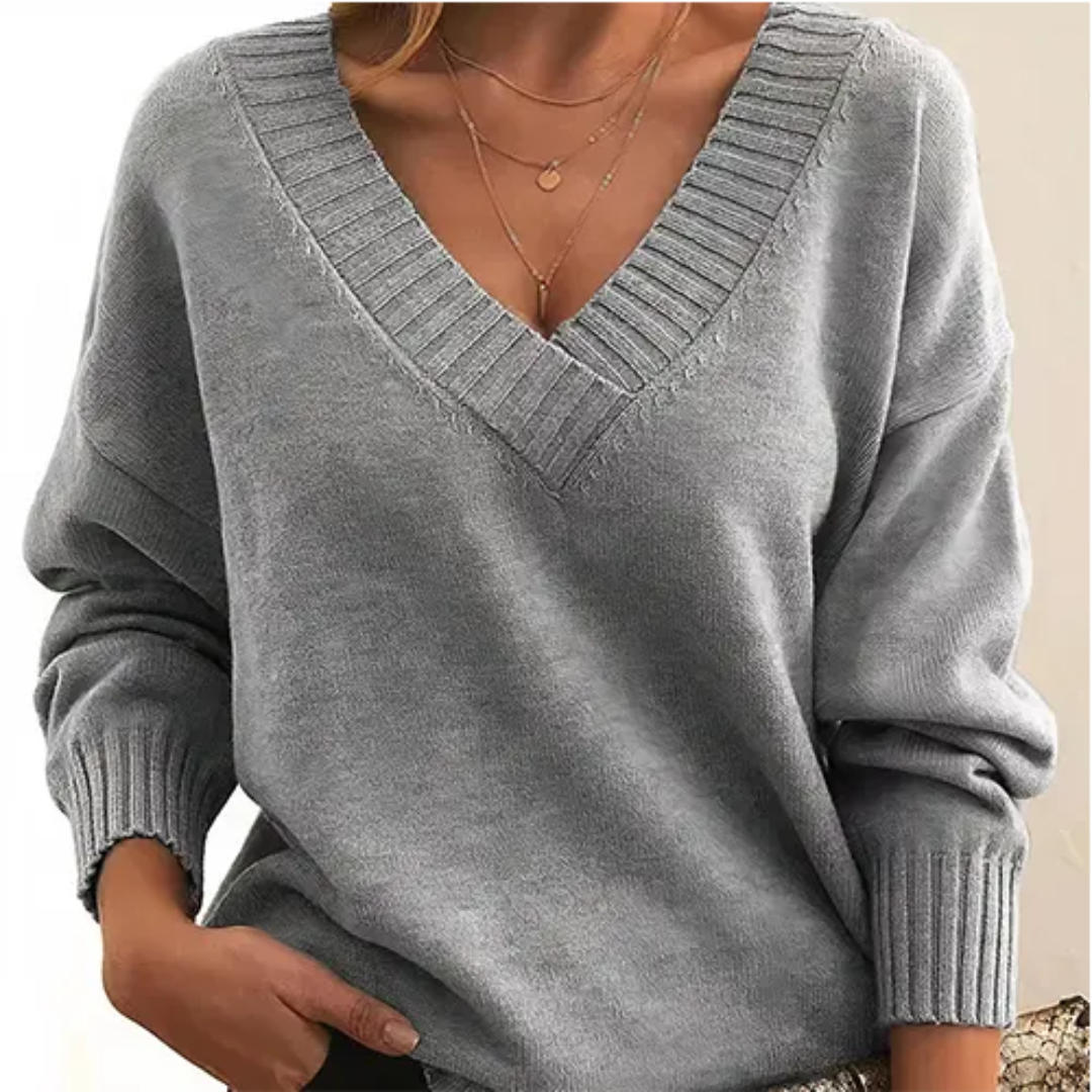 Berg-Feldt | Pullover Winter V-Ausschnitt für Frauen