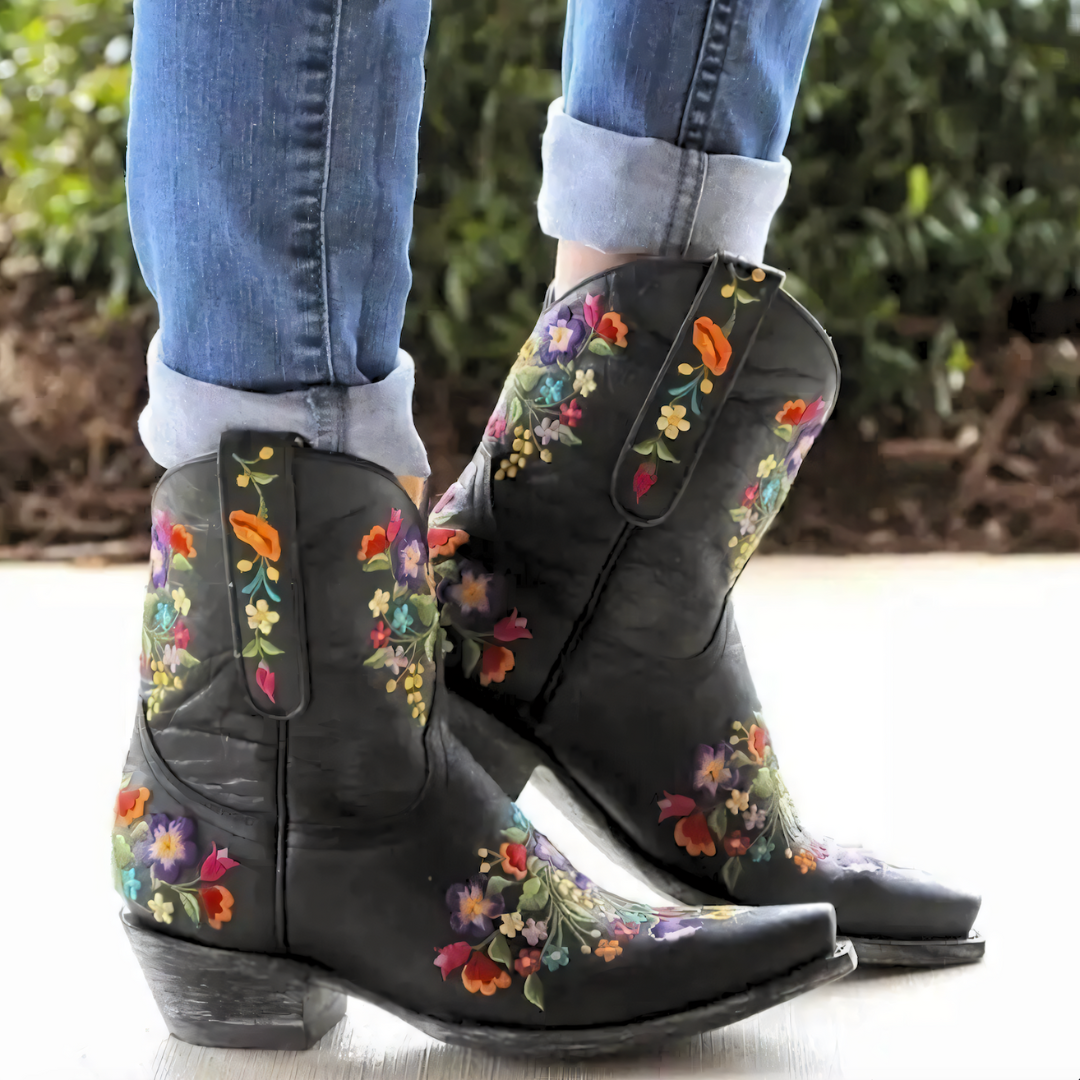 Berg-Feldt | Bottes de cowgirl vintage résistantes aux intempéries