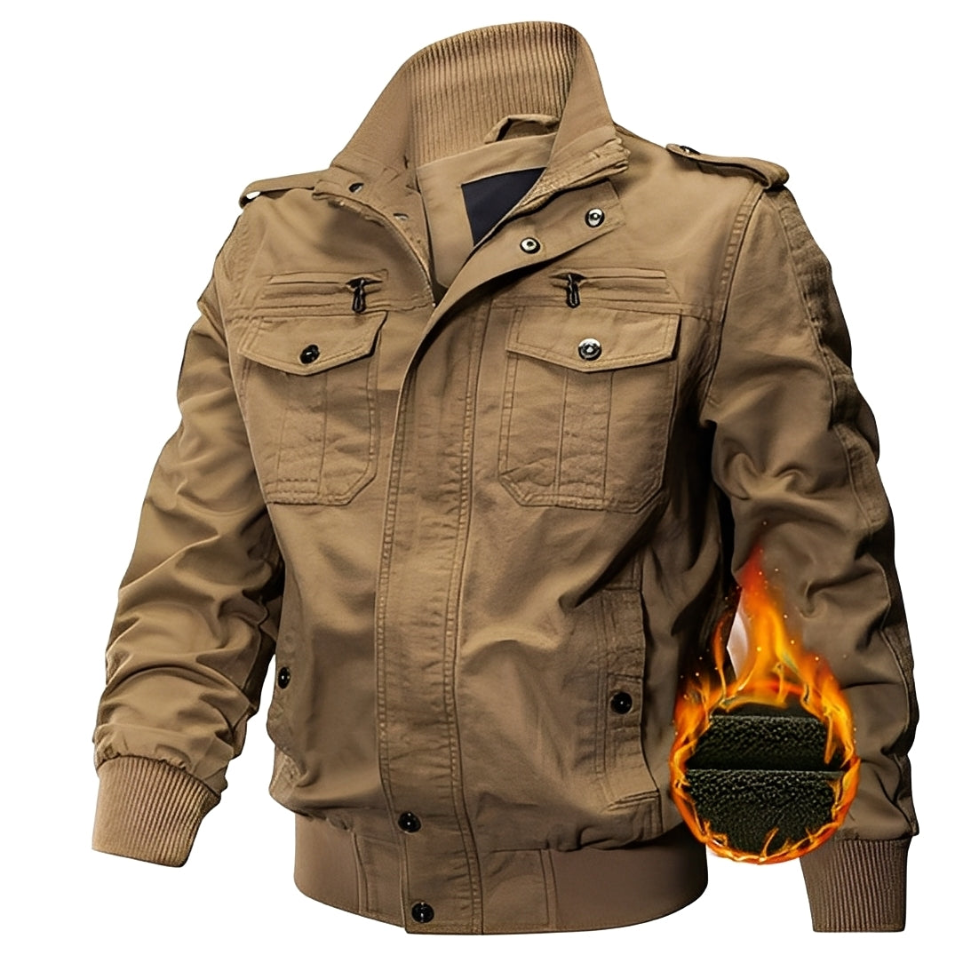 Berg-Feldt | Stylische Fleecejacke mit Taschen für Männer