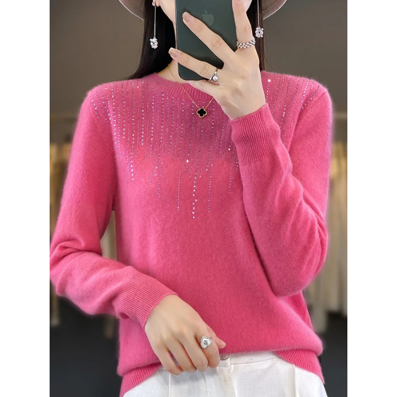 Berg-Feldt | Sweatshirt - Weicher Strickpullover mit funkelnden Details