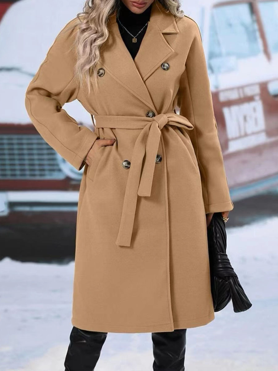 Berg-Feldt | Klassischer Damen Trenchcoat Mit Doppelknopfverschluss