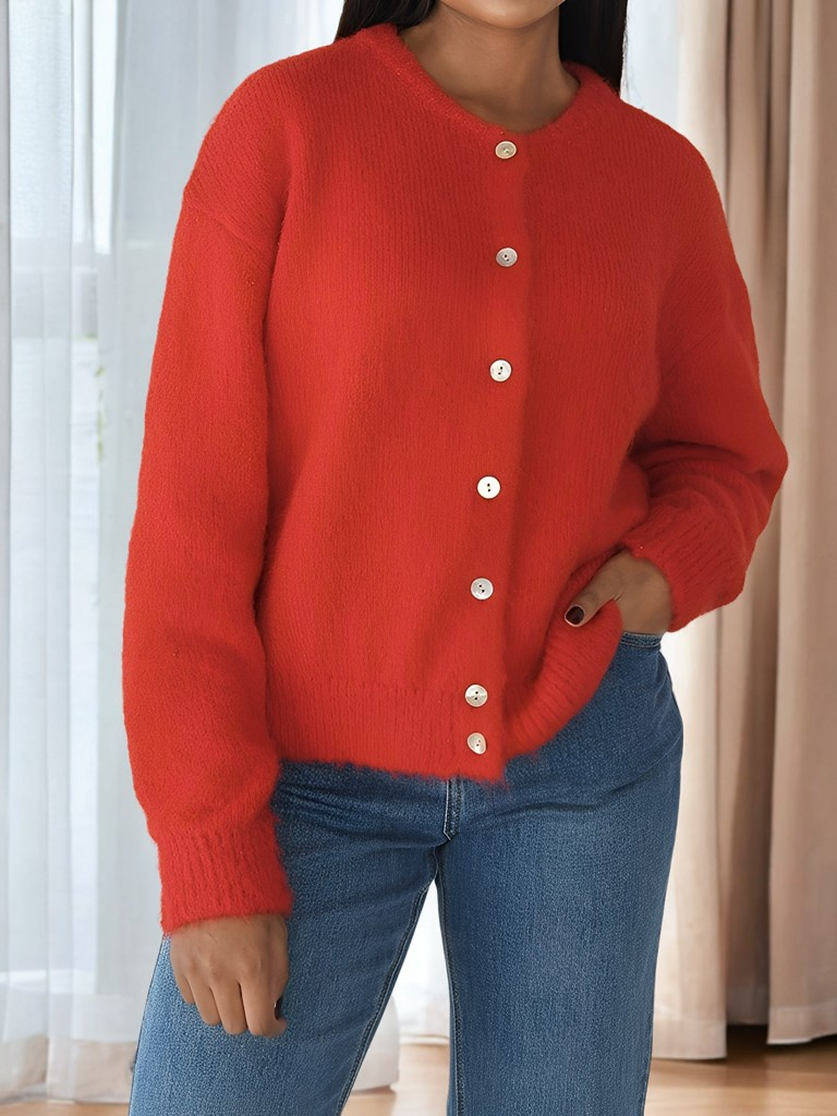 Berg-Feldt | Manteau vintage en laine boutonnée pour femme