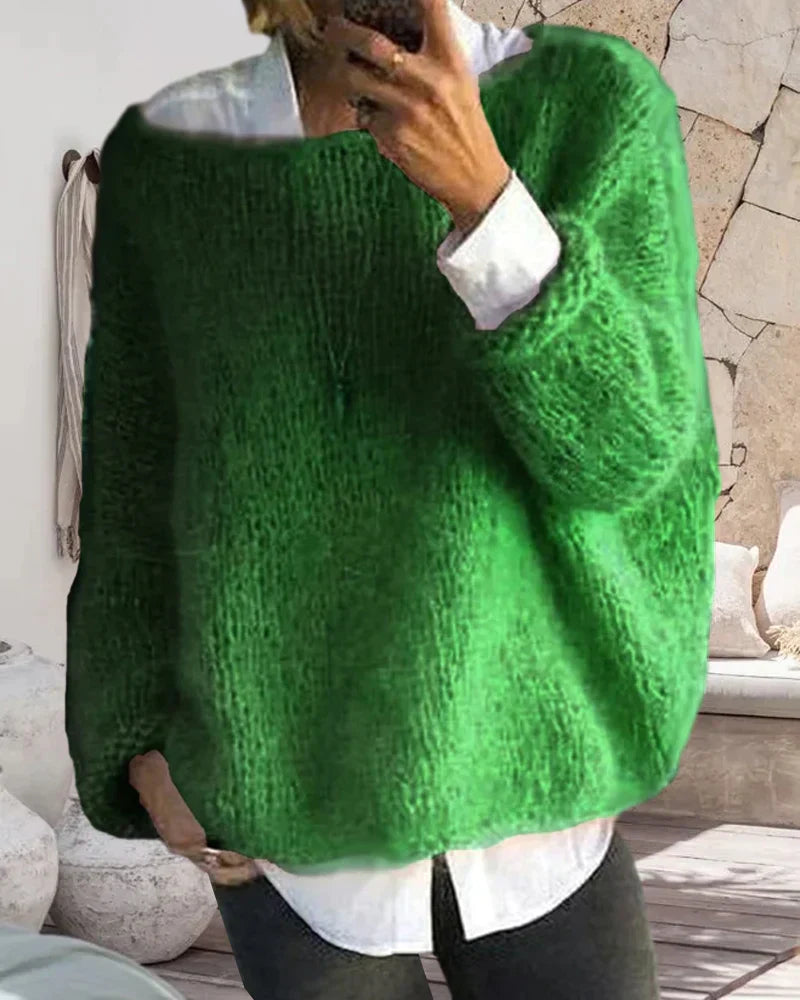 Berg-Feldt | Mehrfarbiger Off Shoulder Pullover