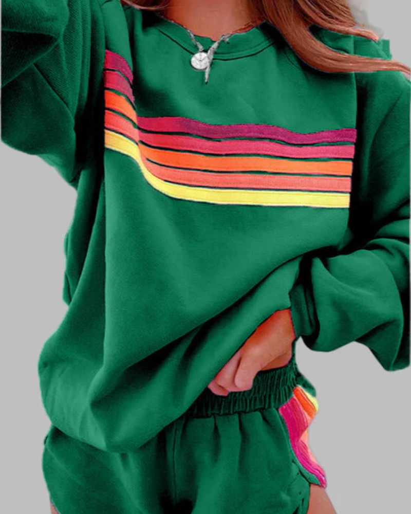 Berg-Feldt | Gestreiftes Pyjama-Set