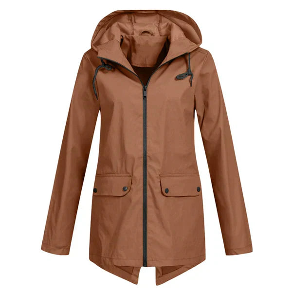 Berg-Feldt | Trendy Damen Regenjacke mit Kapuze