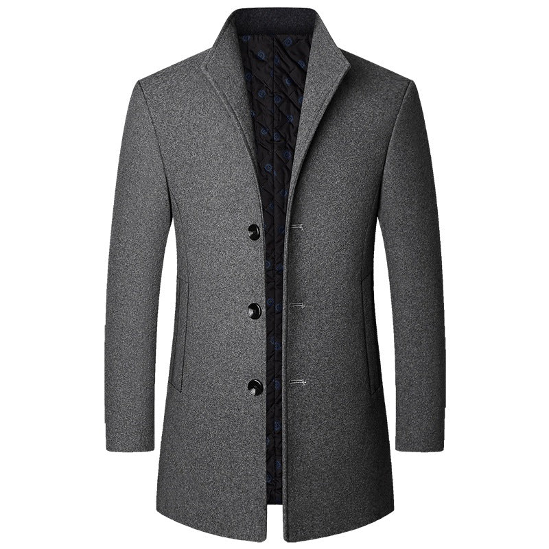 Berg-Feldt | Eleganter Langer Wollmantel für Herren