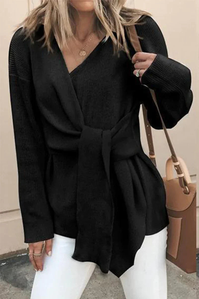 Berg-Feldt | Lässige, solide Patchwork-Strickjacke
