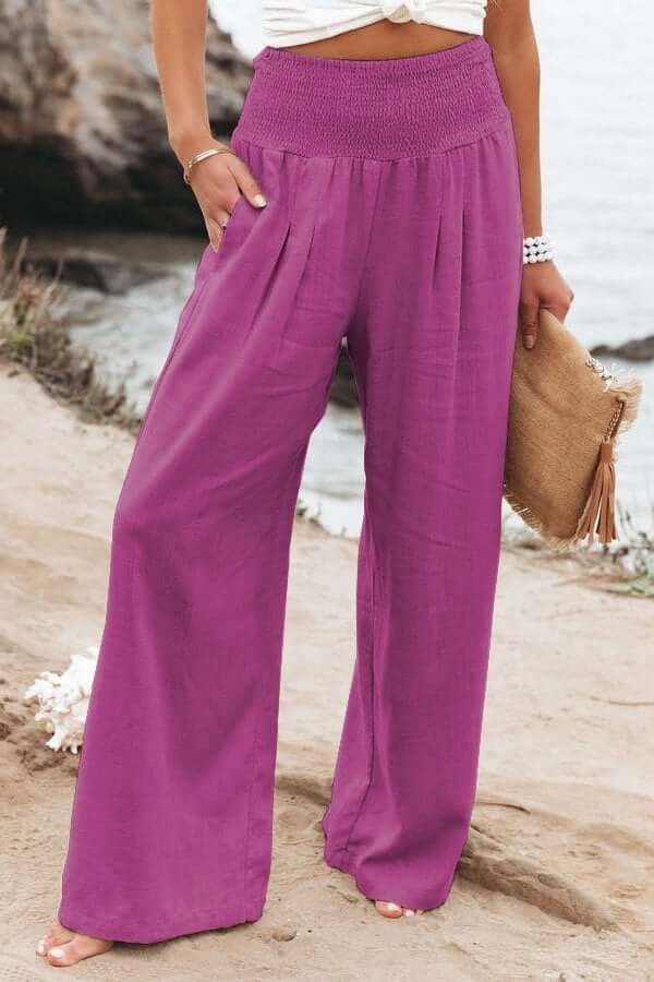 Quinley Leinenhose mit Stretchanteil