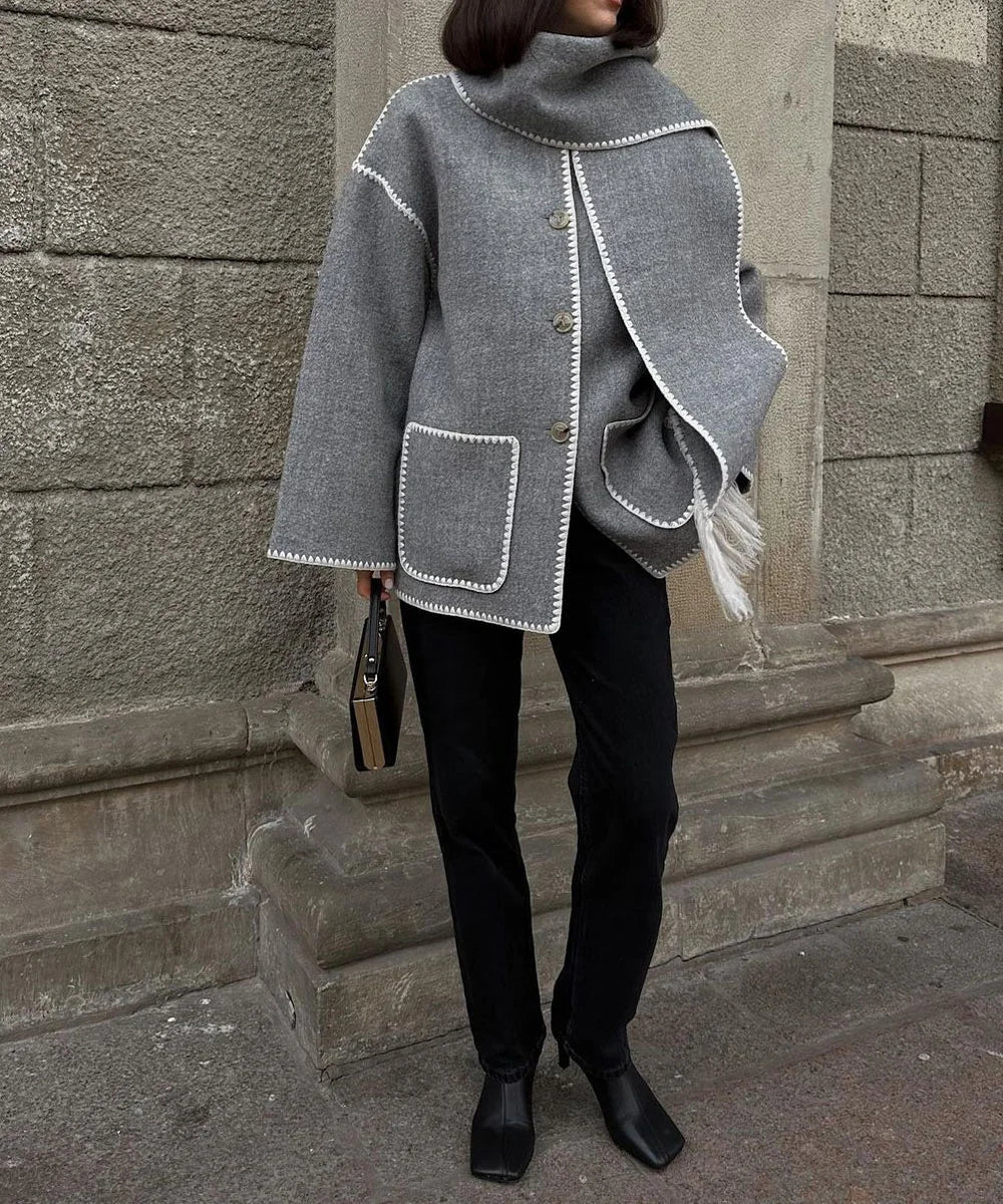 Berg-Feldt | Manteau intemporel à pompon pour femme