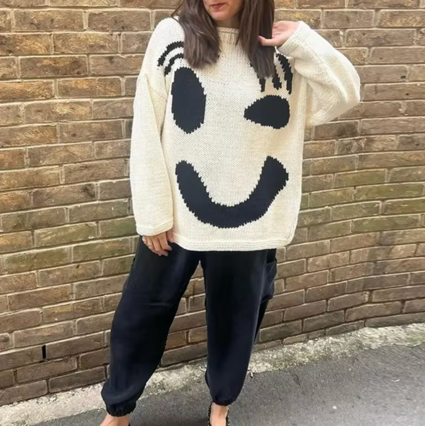 Berg-Feldt | übergroßer Baumwollstrickpullover