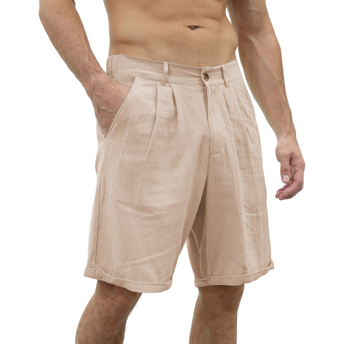 Bence Men's Linen Summer Shorts