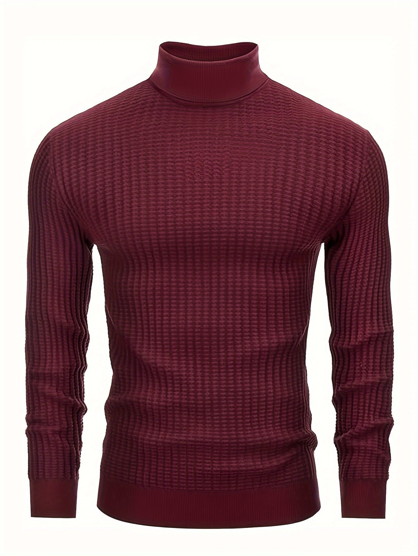 Berg-Feldt | Rollkragenpullover Waffelstrick Polyester-mix