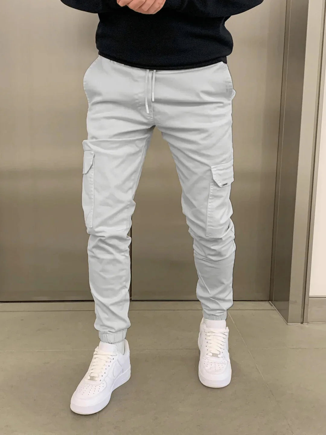 GERALD pantalon cargo : Coupe ajustée