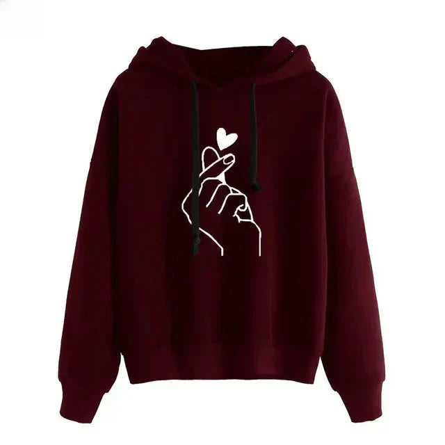 Berg-Feldt | Sweat à capuche décontracté avec imprimé graphique Mélange de coton Doux et confortable