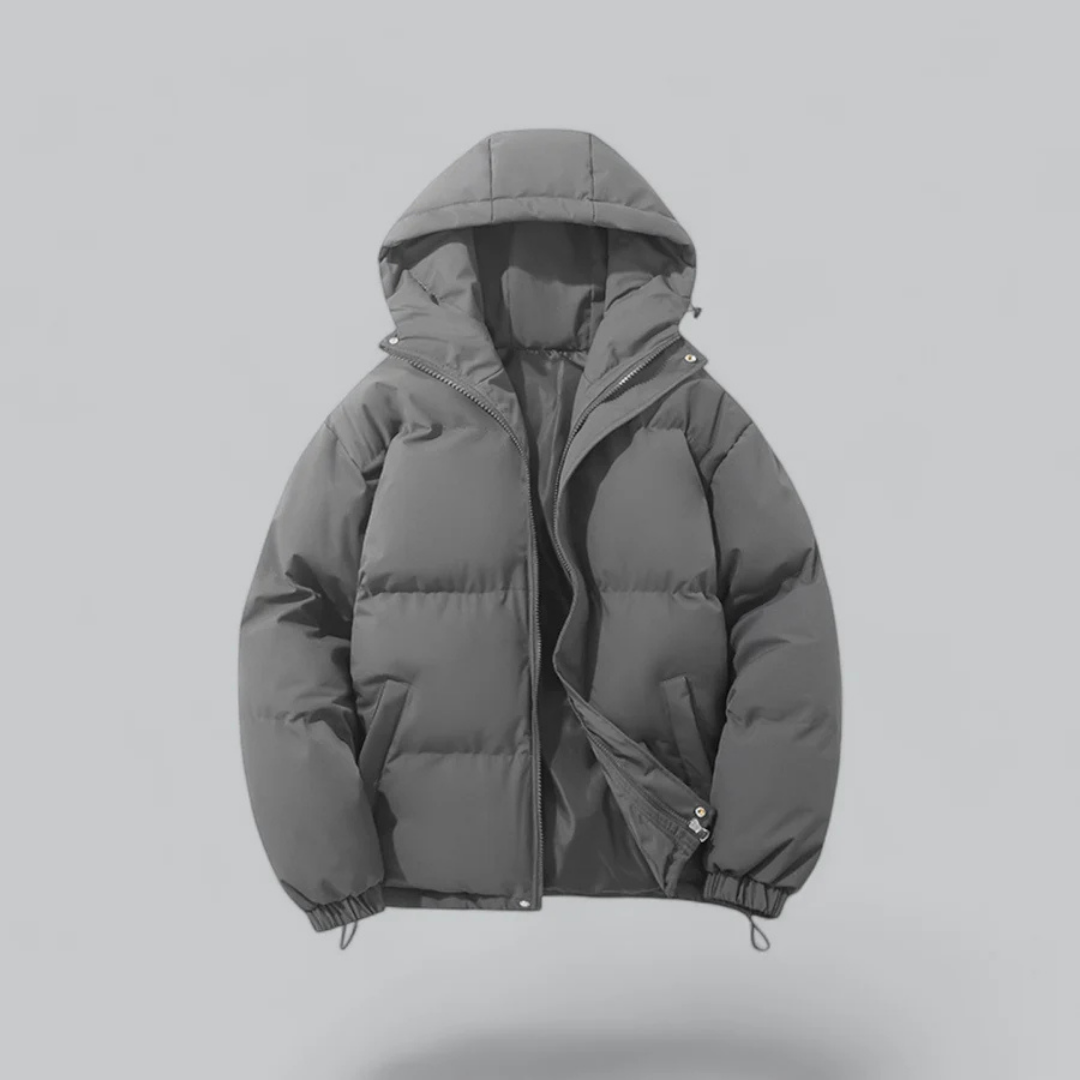 Berg-Feldt | Kurze Kapuzenjacke Reißverschluss Besonderer Winter