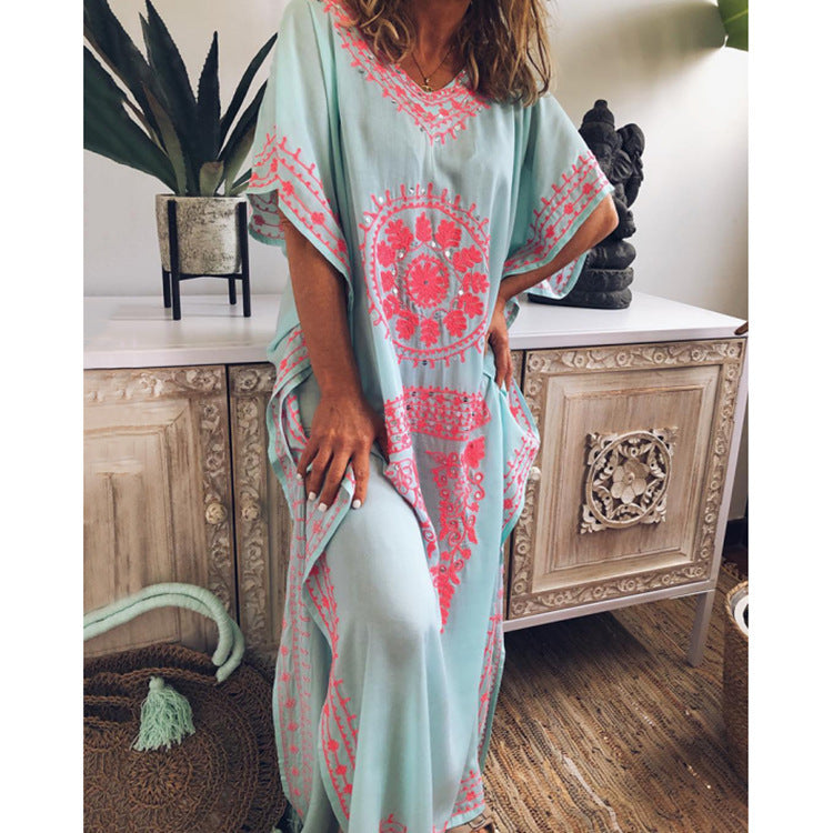 Robe longue Fudus Bohème col en V
